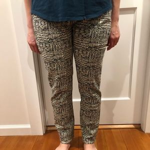 BDG black and white patterned jeans